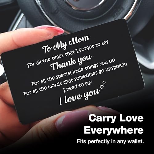 To My Mom – Engraved Keepsake Card, Heartfelt Message of Love and Gratitude for Birthday, Mother’s Day, or Any Special Occasion4