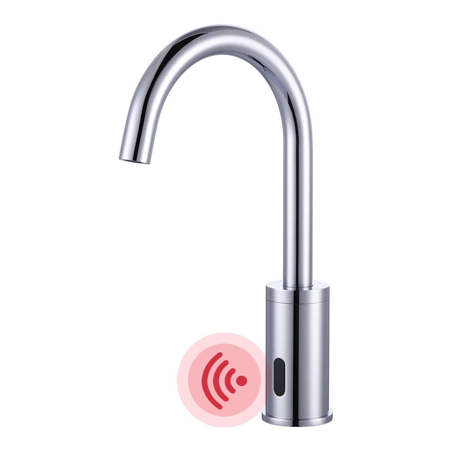 Mezclador sin contacto en latón macizo que elimina las bacterias del lavabo