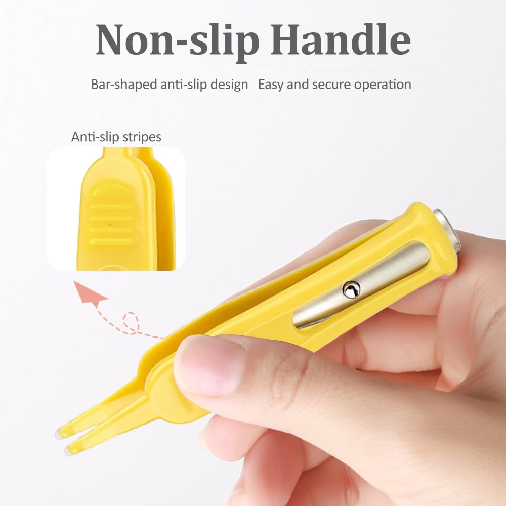 Pince à nez bébé LED plastique nettoyage nasal tête ronde soin bébé