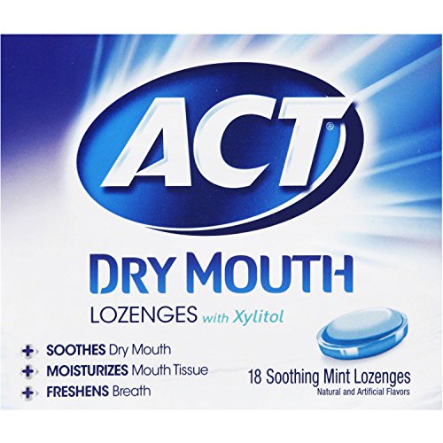 Act Dry Mouth Mint Lozeng Size 18ct (Pack of 6)