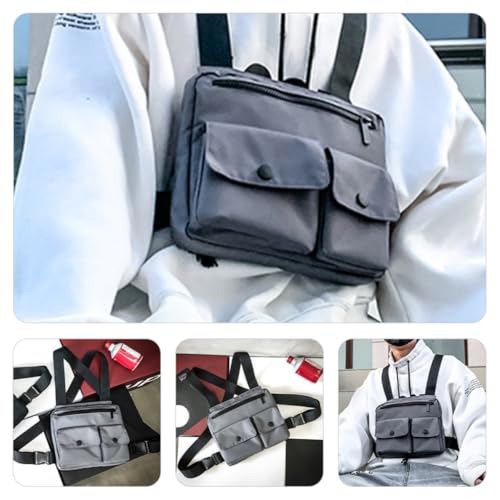 Bolso chaleco informal para hombre cómodo contra desgarros 6
