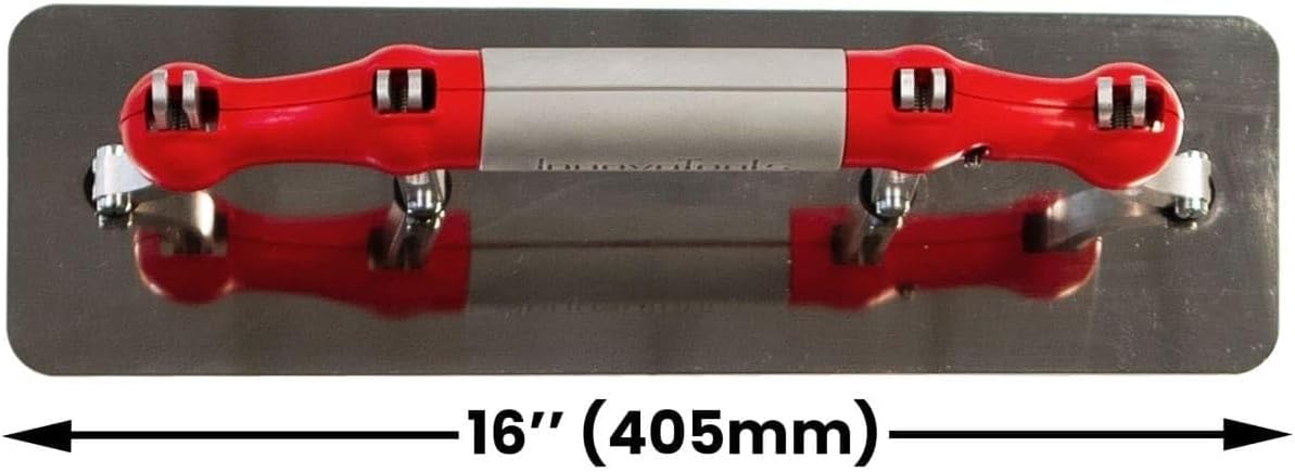 Multi-Trowel 16" Adjustable Arc Curved Finishing Trowel – Stainless Steel Blade for Plaster, Drywall, & Concrete | Rounded Corners, 16" Long
