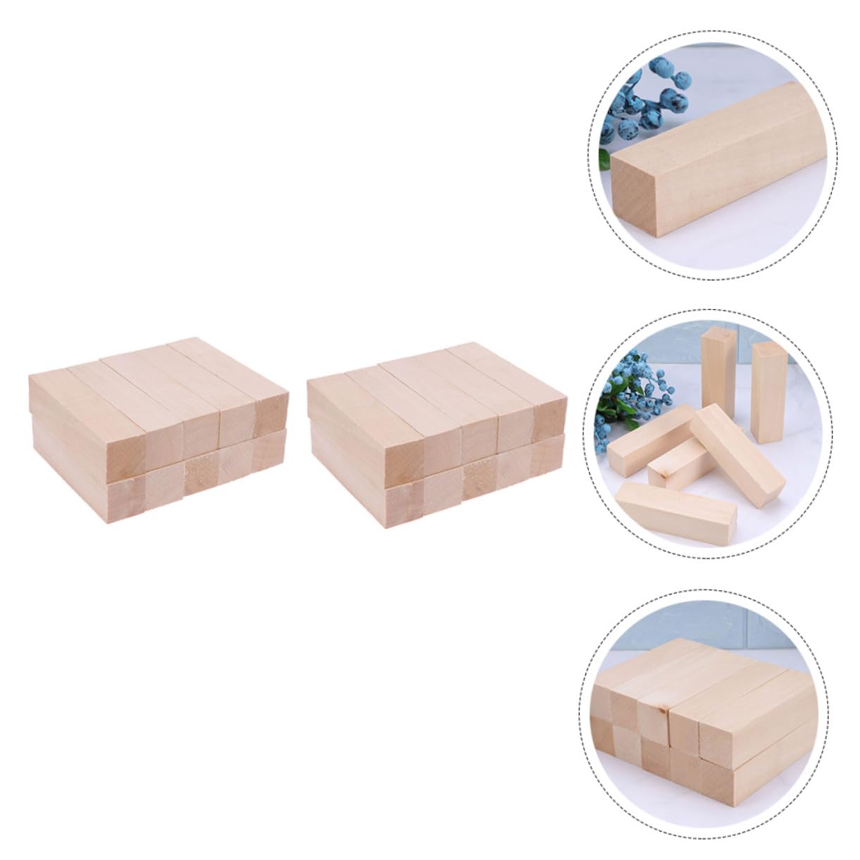 Hohopeti 15 Piezas Talla De Madera Bloques De Madera Para Manualidades Para Bricolaje Para Diy Para Manualidades