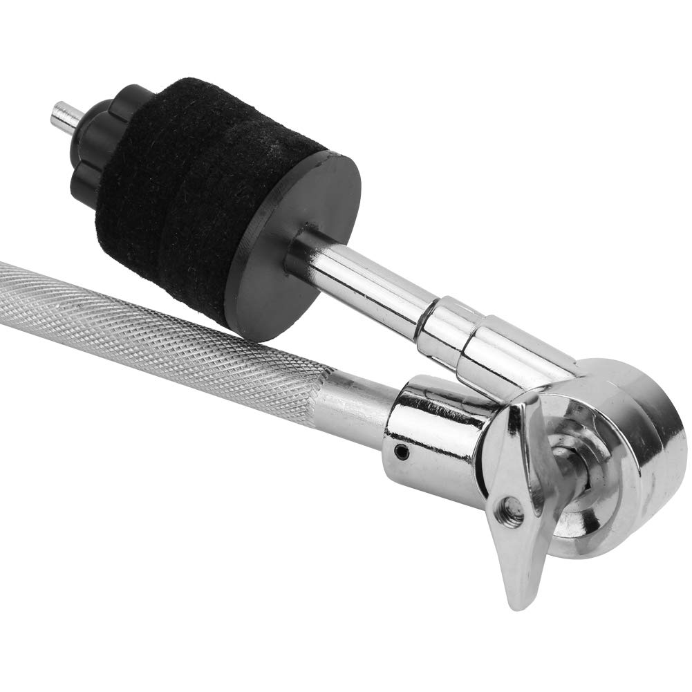 TANIQIACA Drum Cymbal Holder Arm Clamp, Sturdy Musical Instrument Replacement Part, Adjustable Position and Direction, Easy to Assemble, Keeps Cymbal Stable, Silver