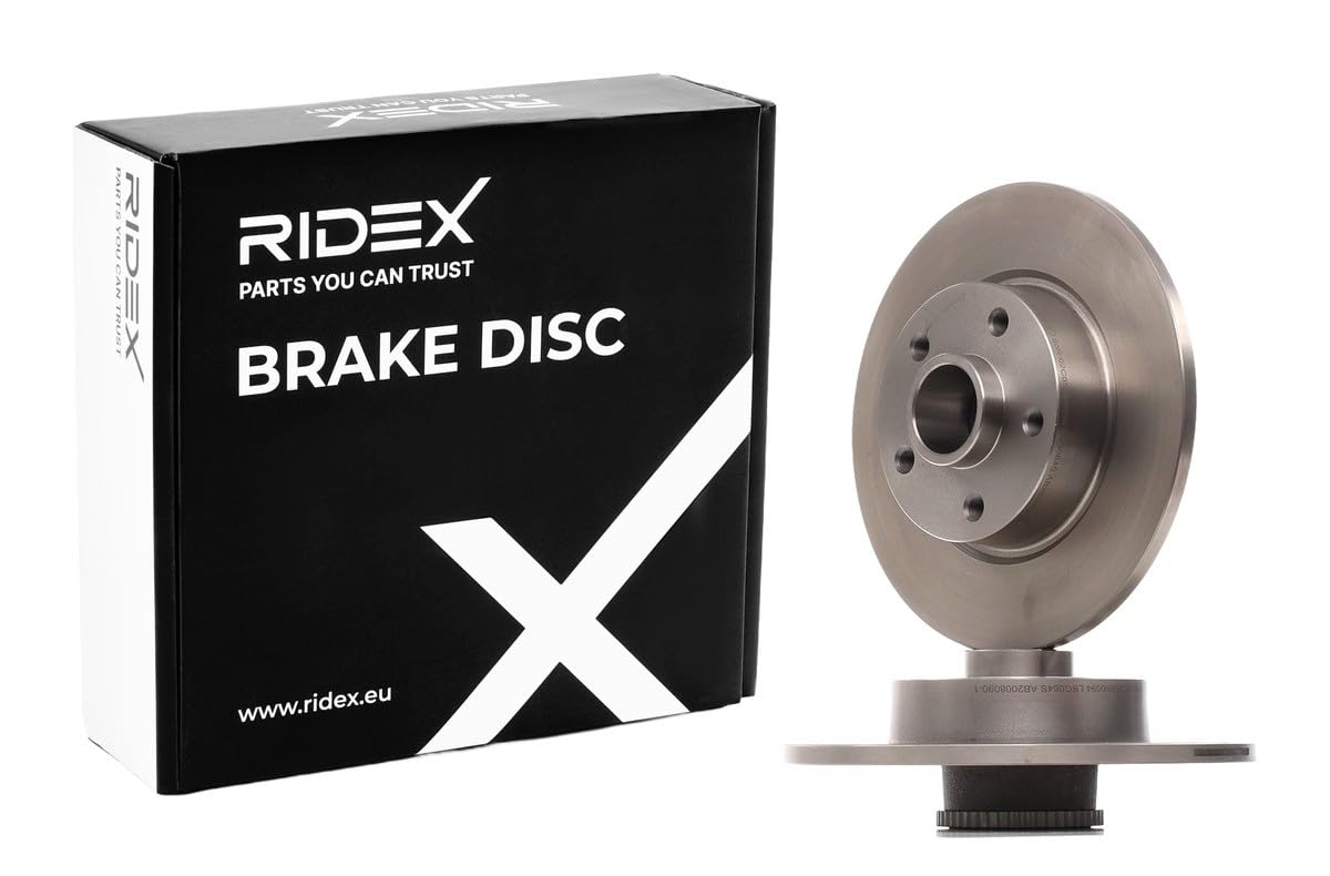 RIDEX 82B1677 2x Disco freno Posteriore con mozzo portaruota con anello sensore ABS con cuscinetto ruota Compatibilità con RENAULT Trafic 3 Van FG