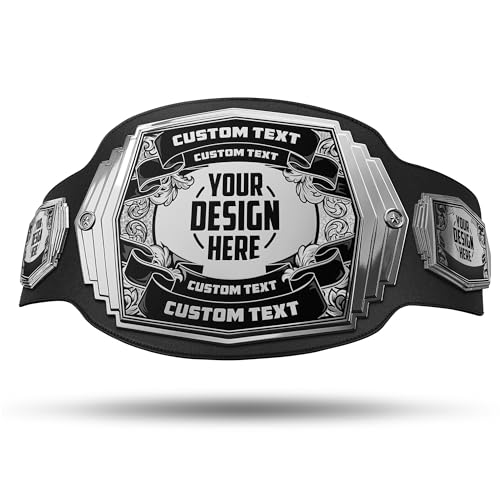 Regal 6lb Ultimate Custom Championship Trophy Belt (Silver/Black)