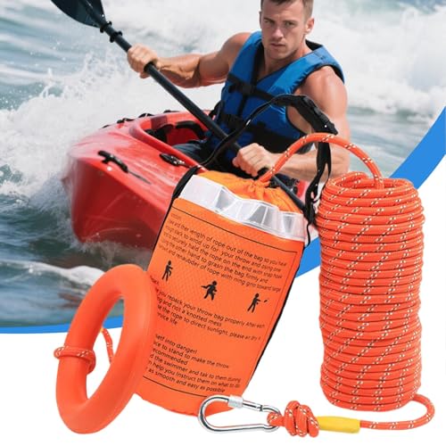 Bolsa de rescate acuático de despliegue rápido con elementos reflectantes para barcos 3