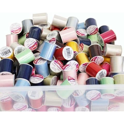 24 Pack Bulk Buy Allary 100% Polyester 200 Yds Sewing Threads (Assorted) Cover