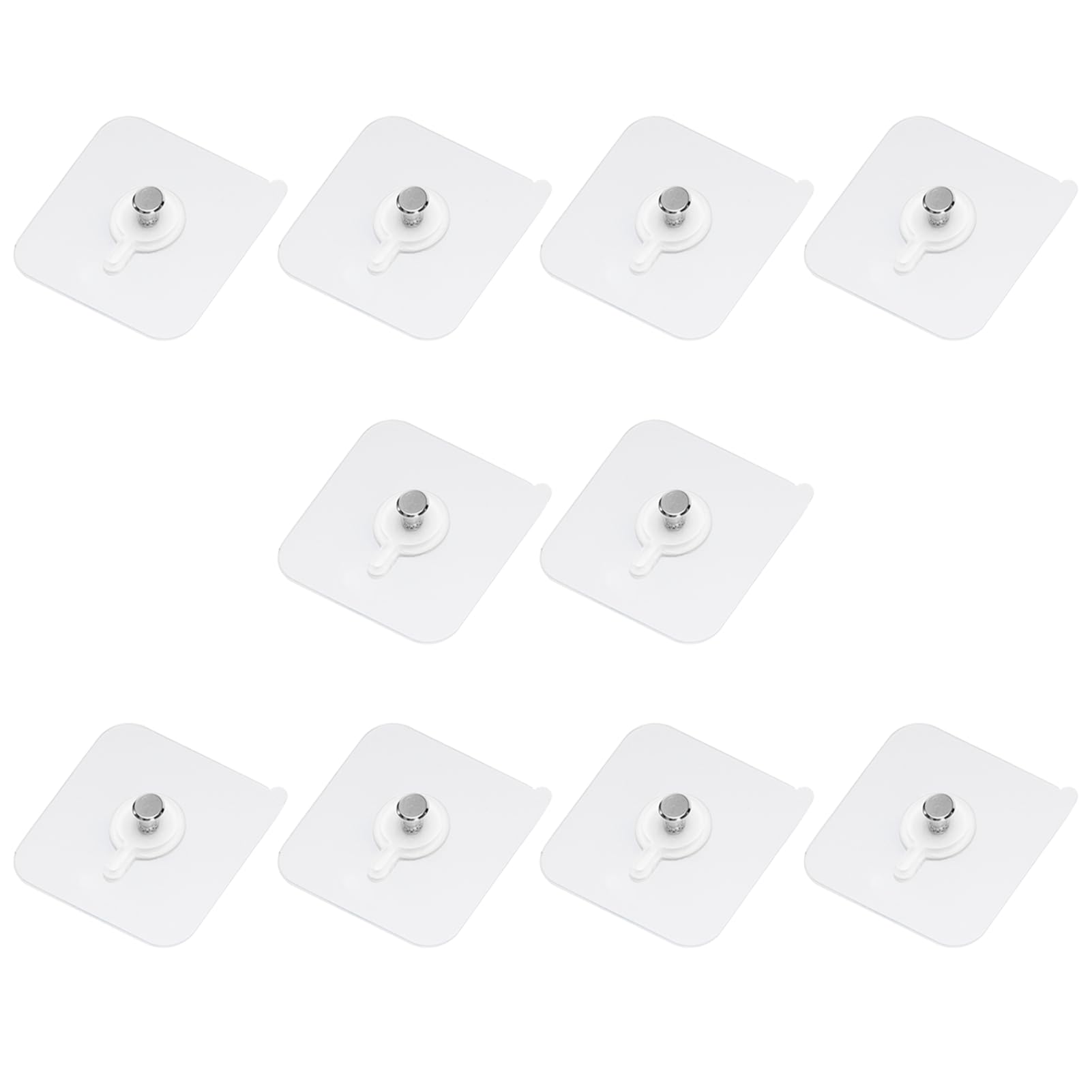 10 Piezas Cuelga Cuadros Sin Clavos,Ganchos Autoadhesivos Pared Ganchos para Cuadros de Impermeable Sin Perforación Gancho para Cuelga Facil Cuadros-6×6cm