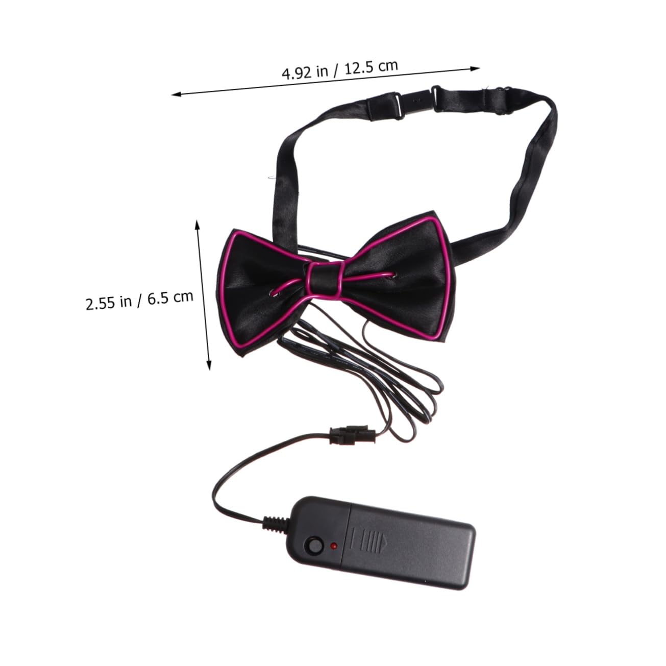 KESYOO Purple LED Glowing Bow Tie for Parties Luminous Flashing Tie Accessory for Festivals and Dress Up Events Durable and Safe Material No Battery Included