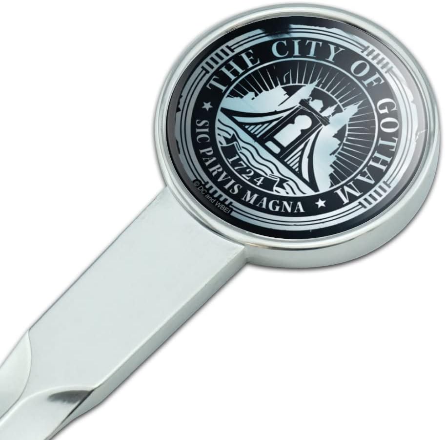 The Batman Gotham City Seal Chrome Plated Metal Envelope Letter Opener