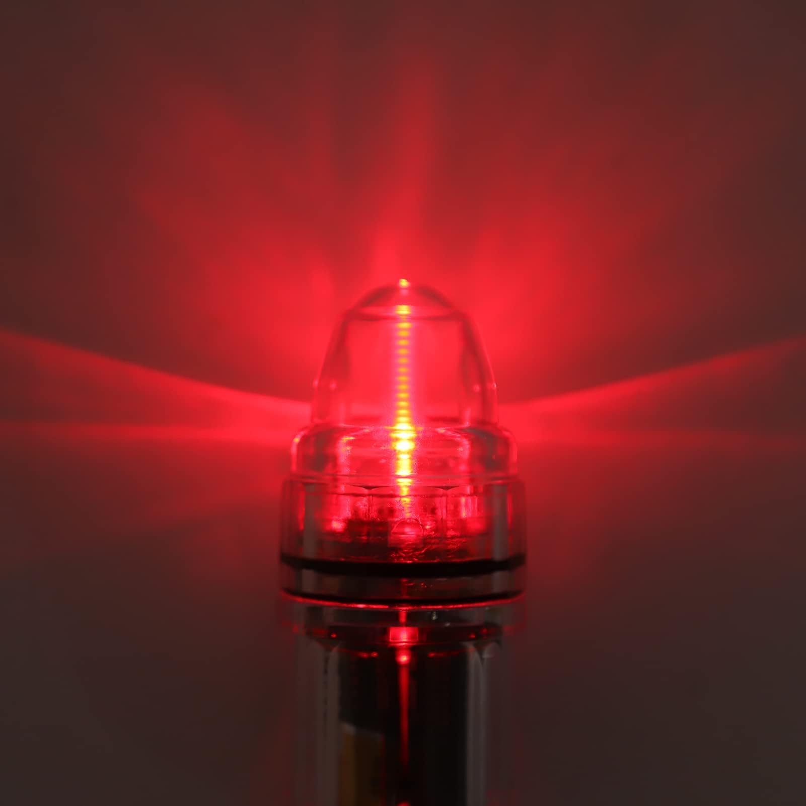 equlup Deep Drop Fishing Light, Battery Powered Fish Attracting Lamp (Red)