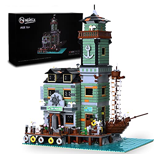 Nifeliz Fishing Village Boat House Diner MOC Building Blocks kit - Construction Set to Build, Model Set and Assembly Toy for Teens and Adult,New 2021(3545Pcs) Nifeliz Fishing Village Boat House Diner MOC Building Blocks kit - Construction Set to Build, Model Set and Assembly Toy for Teens and Adult,New 2021(3545Pcs)