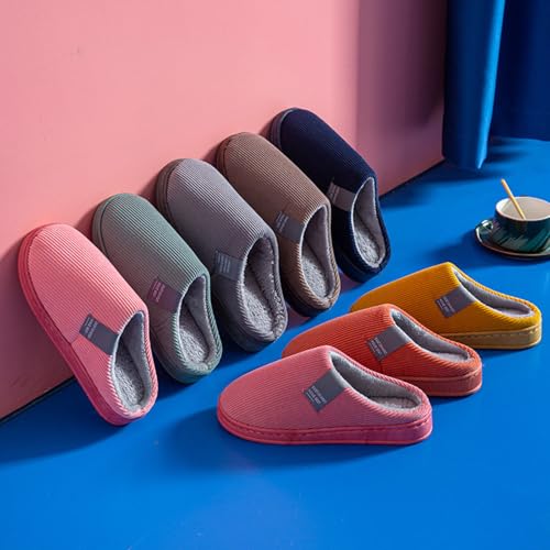 Slippers For Women Indoor,Womens Memory Foam Cozy Slip on House Slides Outdoor Comfy Bedroom Slipper Warm Soft Cotton Home Shoes3