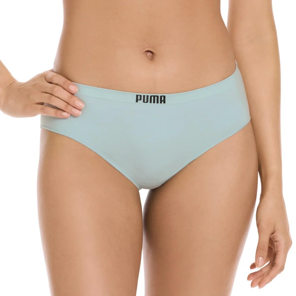 PUMA Nahtlose Damenunterwäsche für Damen, dehnbar, unsichtbar, Bikinihöschen für Damen, mehrfarbig, 4er-Pack