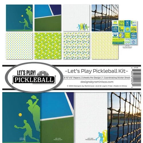 ReminisceLet's Play Pickleball Scrapbook Collection Kit