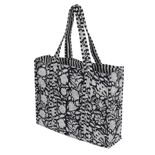 Image of Marubhumi Women Lightweight Travel Bag Purse Cotton Shoulder Tote Bag For Shopping Grocery & Beach Bag