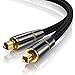 Produktbild CSL - 0,5m HQ Platinum Toslink optisch digital Kabel S PDIF Audio Kabel - Aluminium Stecker - vergoldete Kontakte - Nylonummantelt - LWL Lichtwellenleiter - Home Entertainment HiFi TV