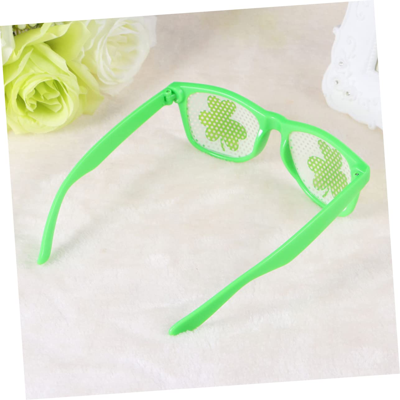 Śmieszne okulary przeciwsłoneczne, 9 szt. Okulary z flagą Irlandii Zabawne okulary na imprezę Zabawny kostium Okulary Fancy Dress Party Shamrock Okulary Irlandzki kostium imprezowy