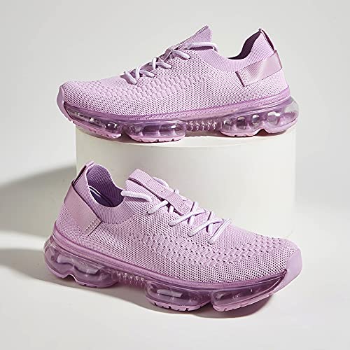 Image of LUCKY STEP Women Air Cushion Fashion Sneakers Breathable Casual Comfortable Lightweight Walking Shoes
