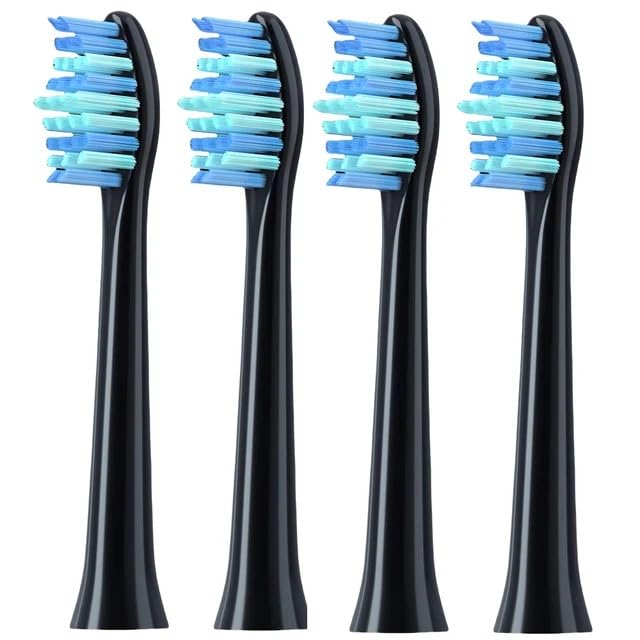HAUINVC 4Pcs Replacement Brush Heads Compatible with HiLink Leb-oo0 Electric Toothbrush for (Pink)(Black)