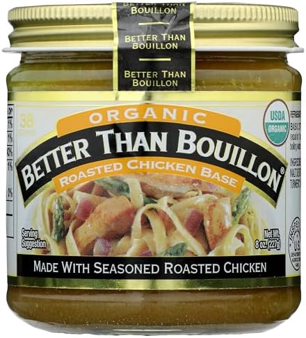 Better Than Bouillon Organic Roasted Chicken Base, 8 oz Glass Jar, 1 ct