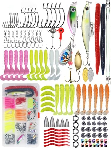Kit de Pesca 114 Piezas con Señuelos y Accesorios miniatura 1