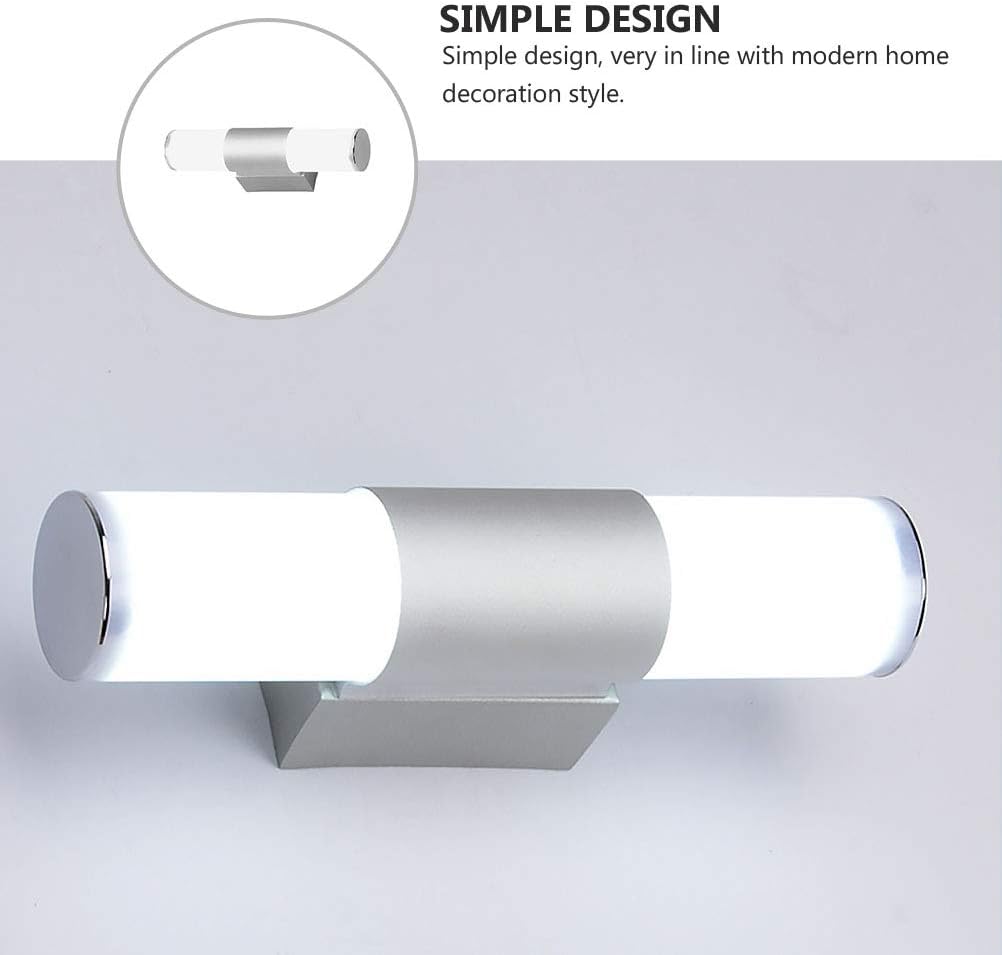 Modern Led Wall Light with High-Transmittance Shade Simple Design Home Lamp for Garden and Indoor Use Body Easy to Install