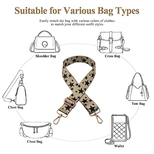 Image of Long Keeper Wide Purse Strap - Adjustable Shoulder Strap Crossbody Handbag Replacement Bag Strap Guitar Straps