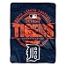MLB Detroit Tigers "Structure" Micro-Raschel Throw, Blue, 46 x 60-Inch