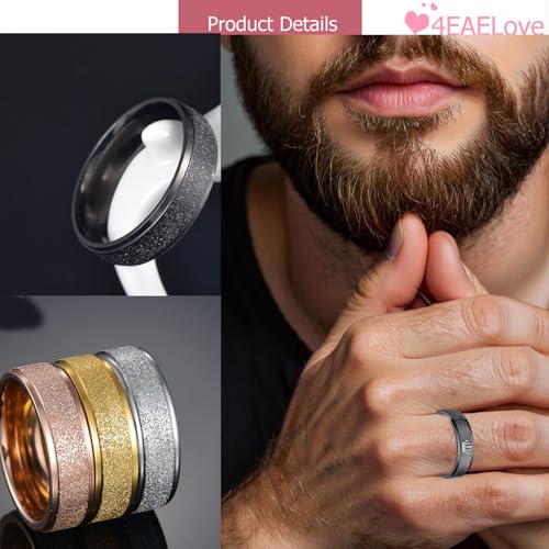 Customize Crown Couples Rings Her King His Queen Promise Ring Inside Can Engraved Band Rings Wedding Rings Titanium Stainless Steel 8mm 6mm 6-13#4