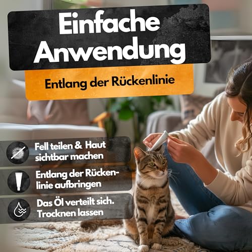 Spot On Repellent - 3 Tuben - Gegen Flöhe, Zecken, Läuse - Für Katzen und Hunde - Zum direkten Auftragen auf die Haut - Zeckenschutz Katze - Zeckenschutz Hund - Zeckenmittel (L (20-30 KG))
