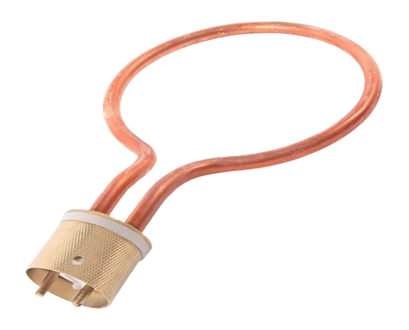 Tube chauffant électrique en cuivre rouge 2 kW 220 V for autoclave médical, élément chauffant circulaire à bride de 42 mm for bac de stérilisation