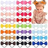 Haarspangen für Babys, Mädchen, 5 cm, Ripsband, Schleifen, Haarspangen für Mädchen, Teenager, Kinder, Babies, Kleinkinder, 40 Stück