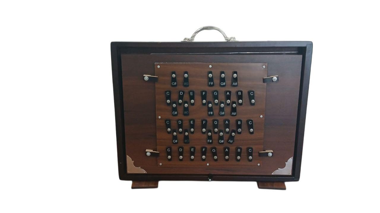 Shruti Box 3 Octave 39 Keys C to C Brass Handle Large size For Professsionals