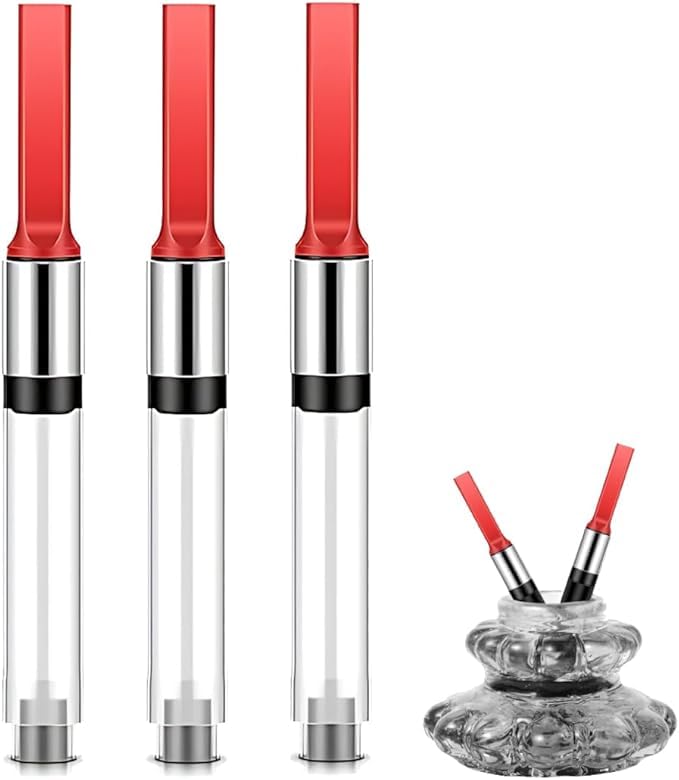 Compatible with Lamy Z28 Converter,for Lamy Ink Converter,in red Fountain pens ABC, Safari, Joy, AL-Star,Visit - for use with Ink Bottles - Replacement for Ink cartridges,3