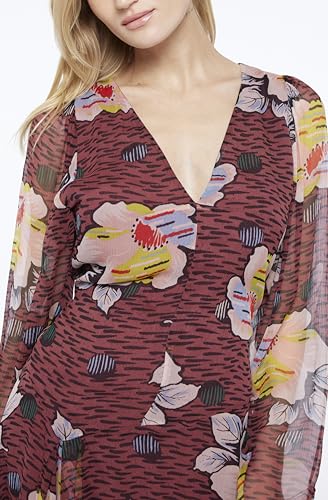 Image of Women's Odilia Dress in Oxblood Multi