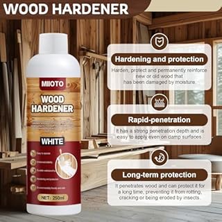 Durcisseur Bois Pourri, Durcisseur Bois, Bois Durcisseur, Durcisseur Bois liquide, Renforce Imprègne le Bois, Bois Tendre et Meuble, Consolidation du Bois-250ML