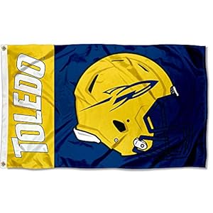 Toledo Rockets Football Helmet Flag