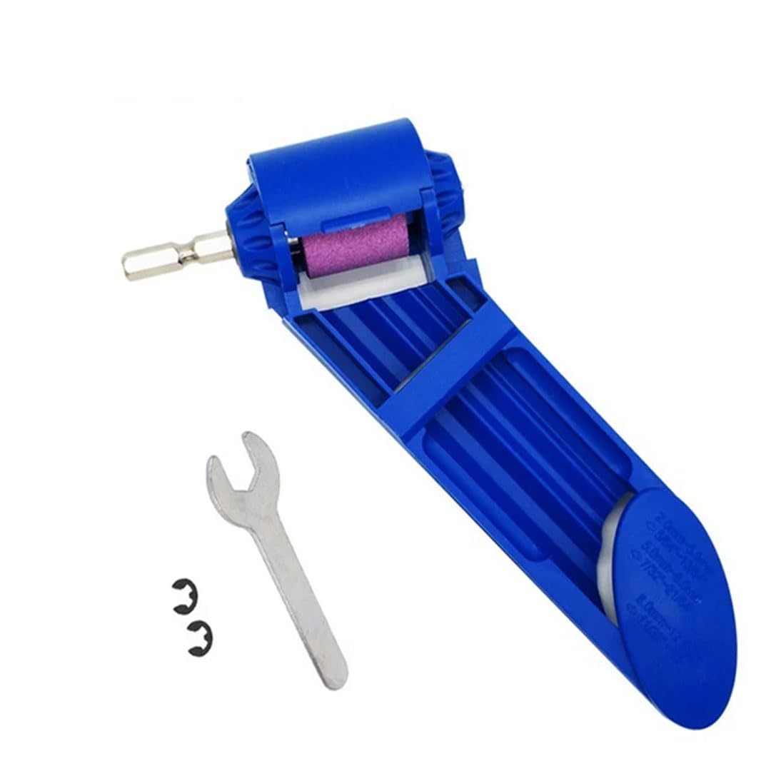 Nekuba Matkap Ucu Bileme Aracı, Taşınabilir El Matkap Kalemtıraş, 2.0-12.5mm, Mavi