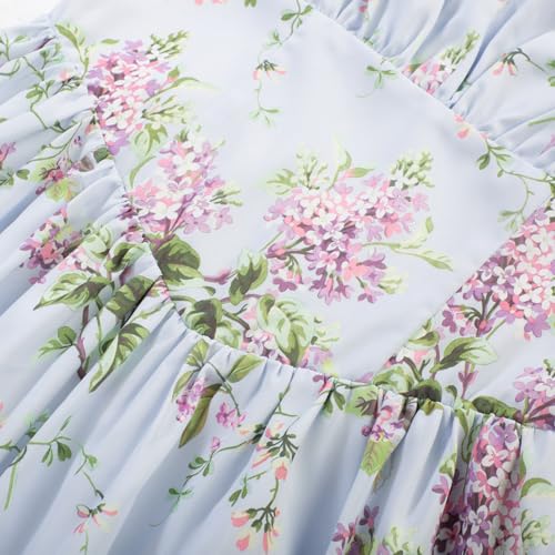 Image of Scarlet Darkness Women's Floral Midi Dress Corset Sundresses 2026 Summer Spring Vacation Milkmaid Dresses