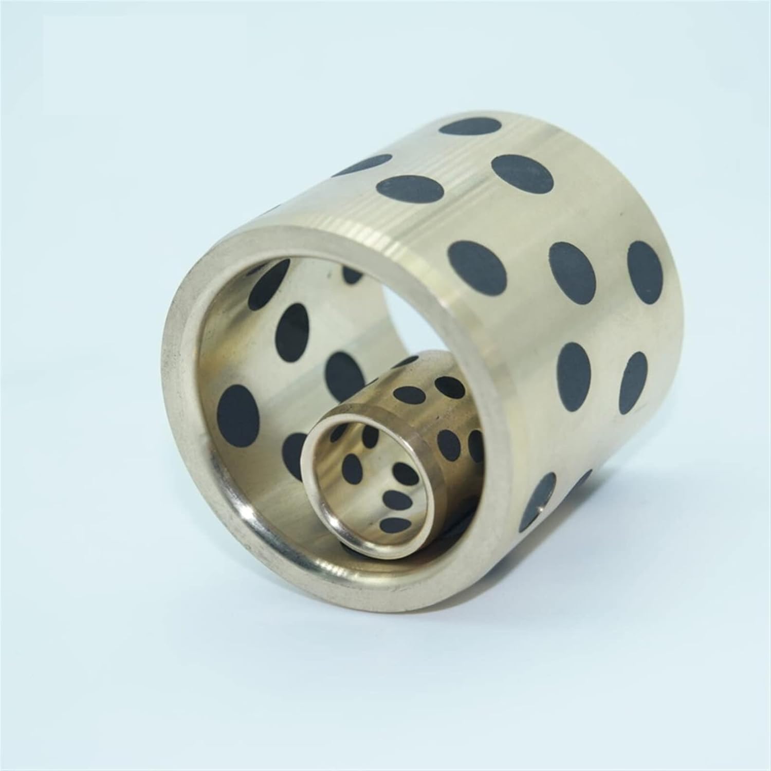 1210/1212/1215/1220/1225 Inlaid Graphite Copper Sleeve Oil-Free Bushings Self-lubricating Oil Bearing Copper Sleeve 1Pcs (Size : 12x16x10)