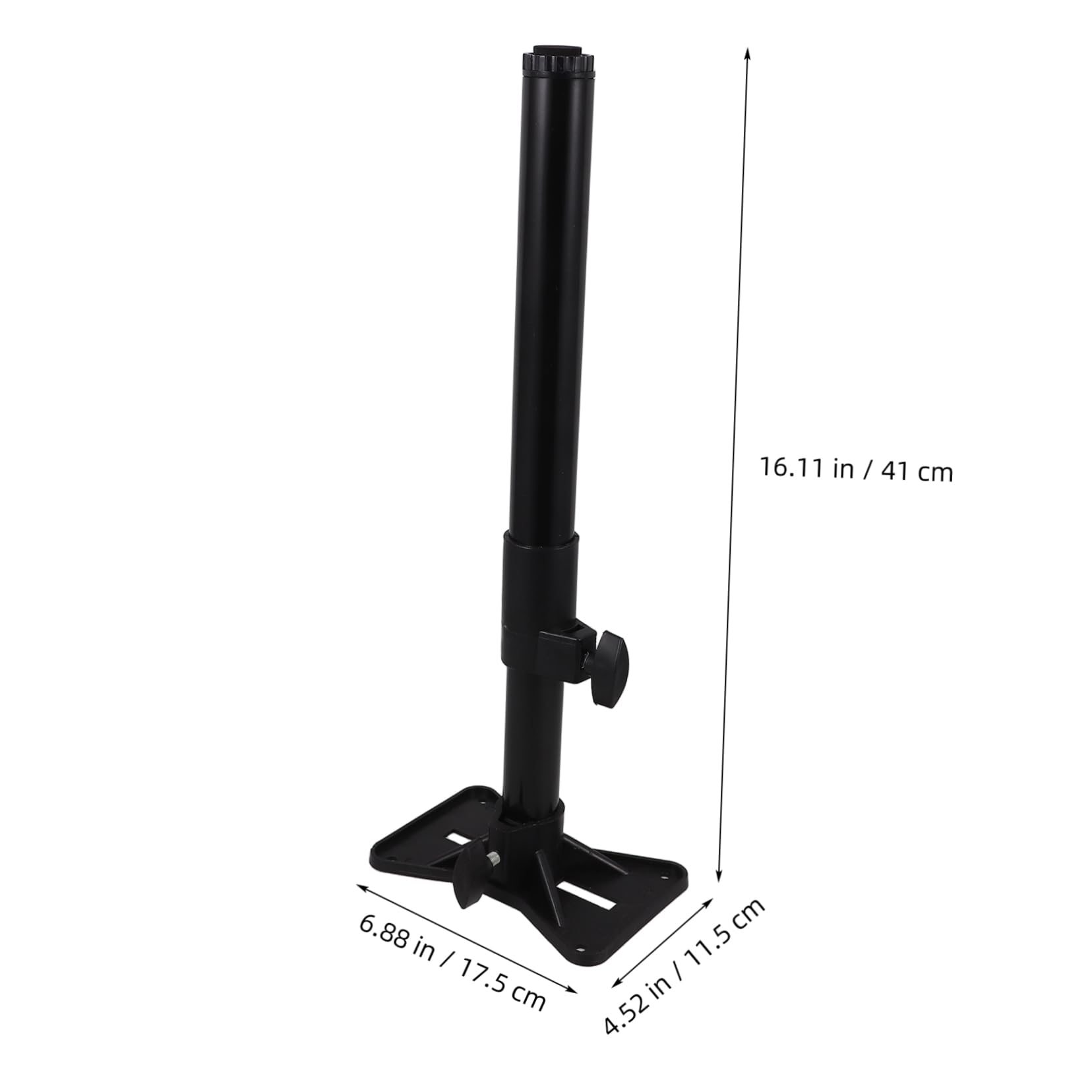 Soportes Ajustables para Fregadero bajo Encimera Negro, 2 Piezas