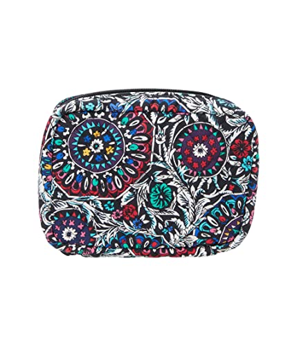 Vera Bradley Women's Cotton Zip-Around Jewelry Organizer Case, Stained Glass Medallion - Recycled Cotton, One Size #TOP2