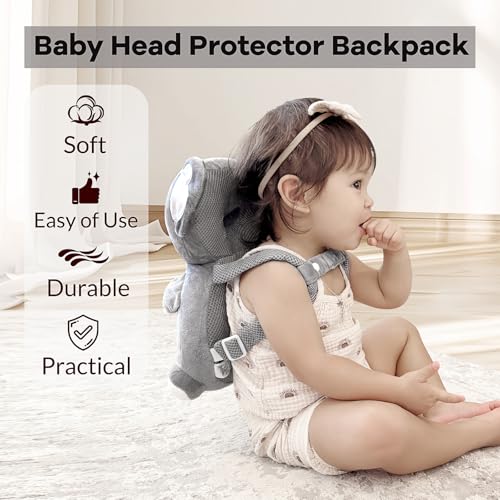 image for Raelitego Baby Head Protector Backpack for Falling Crawling and Walkin