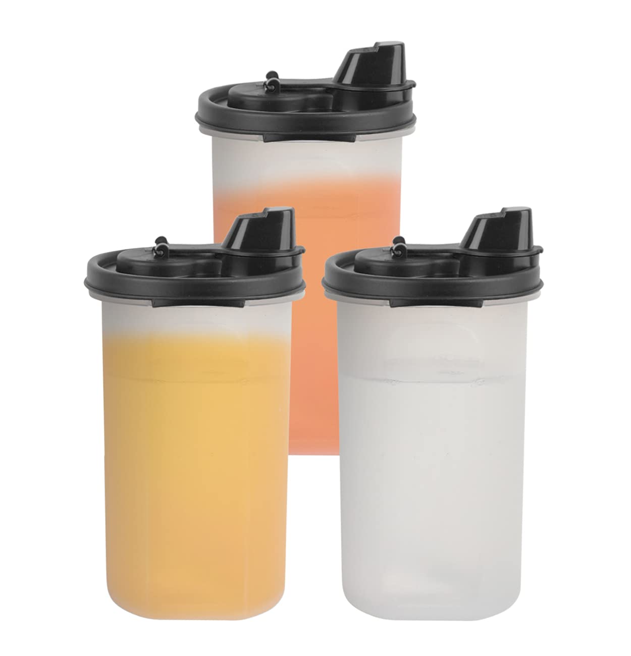 SIMPARTE Air-Tight & Leak Proof Plastic Anti Microbial Oil Pourer for Kitchen Oil Jars | Oil Bottle | Dispenser | Oil Container Vinegar | Olive & Refined Oils | Easy Flow | BPA Free (Black) (3, 585ML) (B09F6QF2WF) Amazon Price History, Amazon Price Tracker