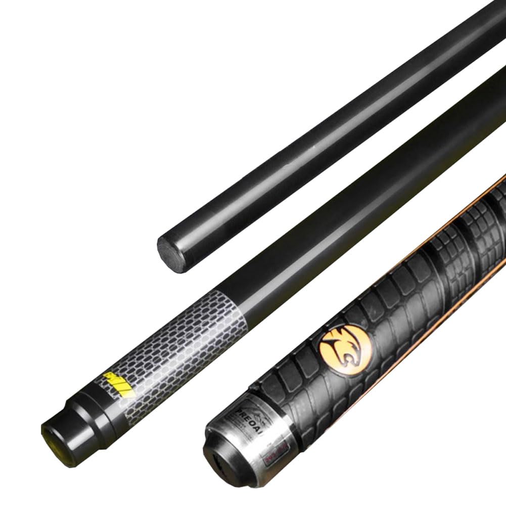 YRCHang Break/Jump Pool Cue Carbon Maple Shaft, 58" Handmade 13MM Tip 3 Piece Billiard Pool Cue Stick With Joint Protectors 19-21oz
