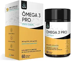 Ômega 3 Pro EPA/DHA - Não deixa Gosto, Versão Mini Cáps, 60 softgels