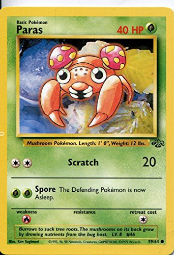 Pokemon Jungle Common Card #59/64 Paras