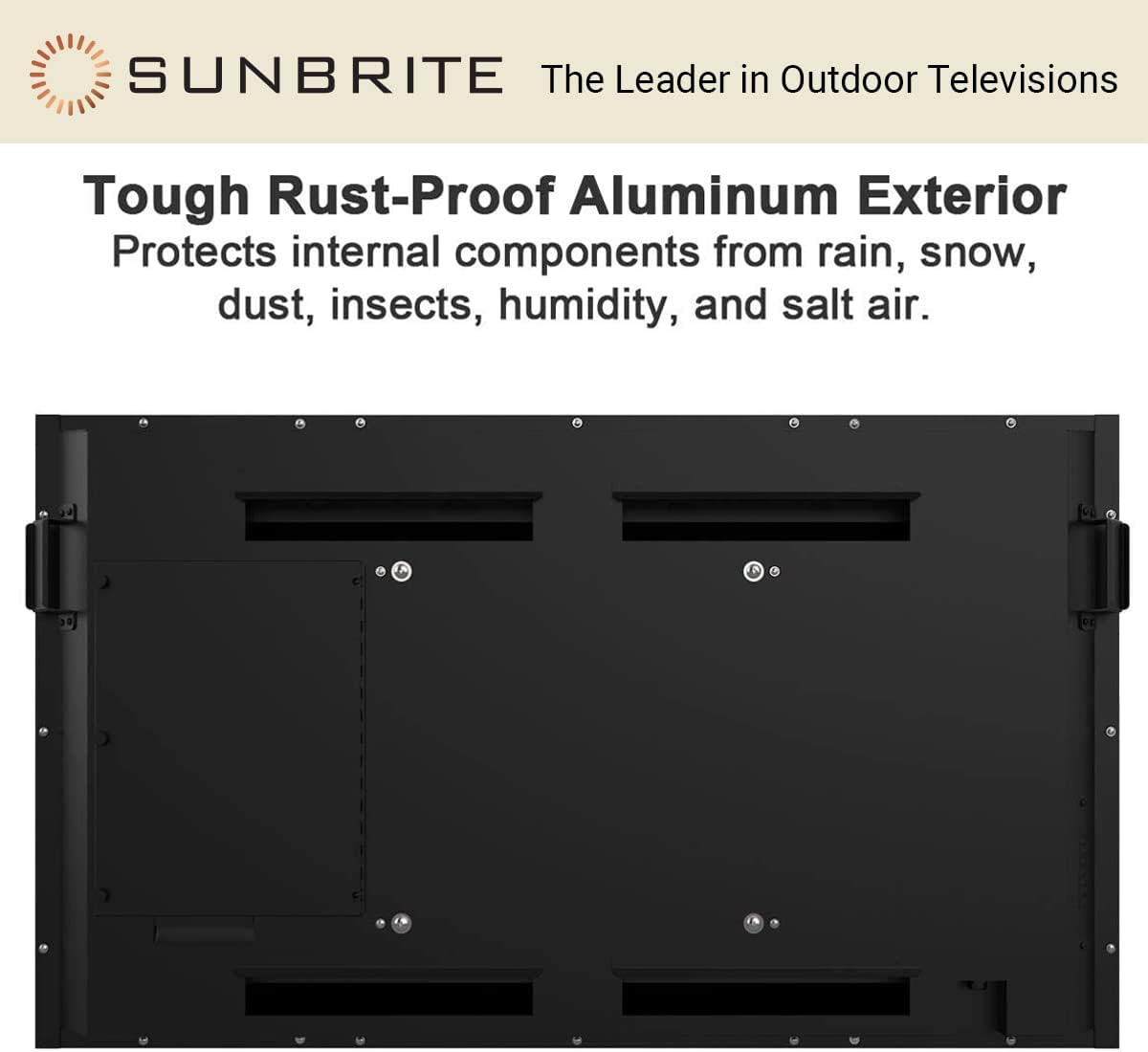 SunBrite 55-inch Outdoor Television 4K with HDR - Pro 2 Series - for Full Sun SB-P2-55-4K-BL